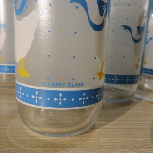 Vintage Libbey Frosted Country Goose Drinking Glasses - Set of 6 - Picture 7 of 7